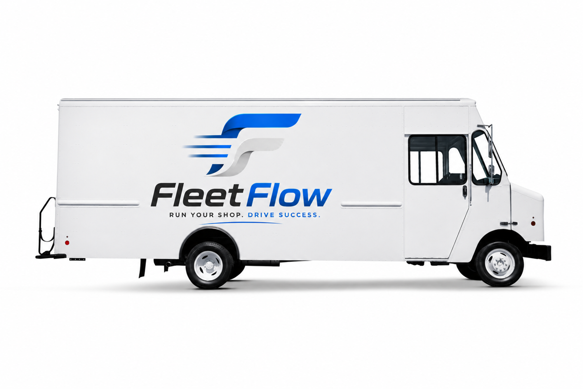 FleetFlow branded shop van